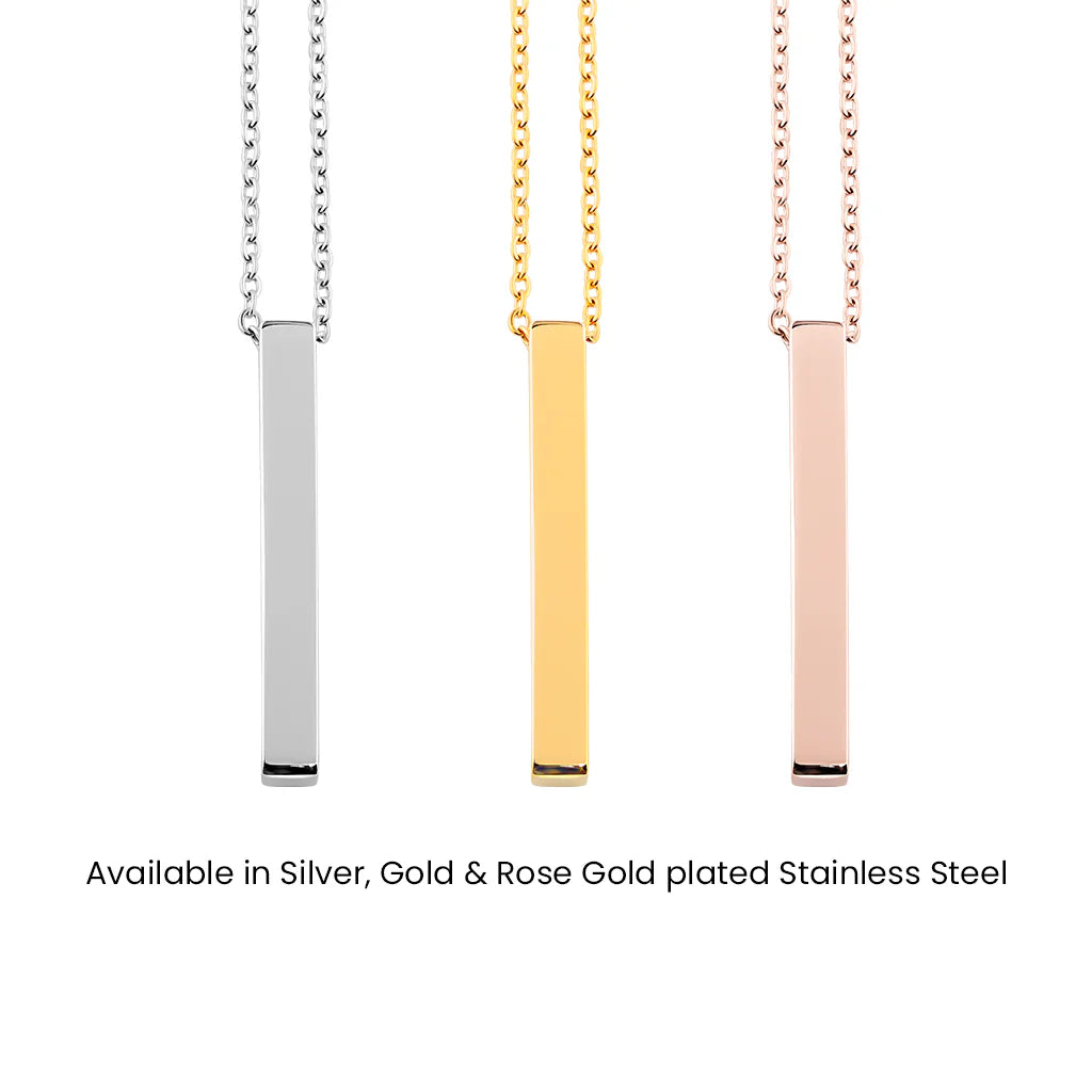 Paw & Name Charm Long Necklace