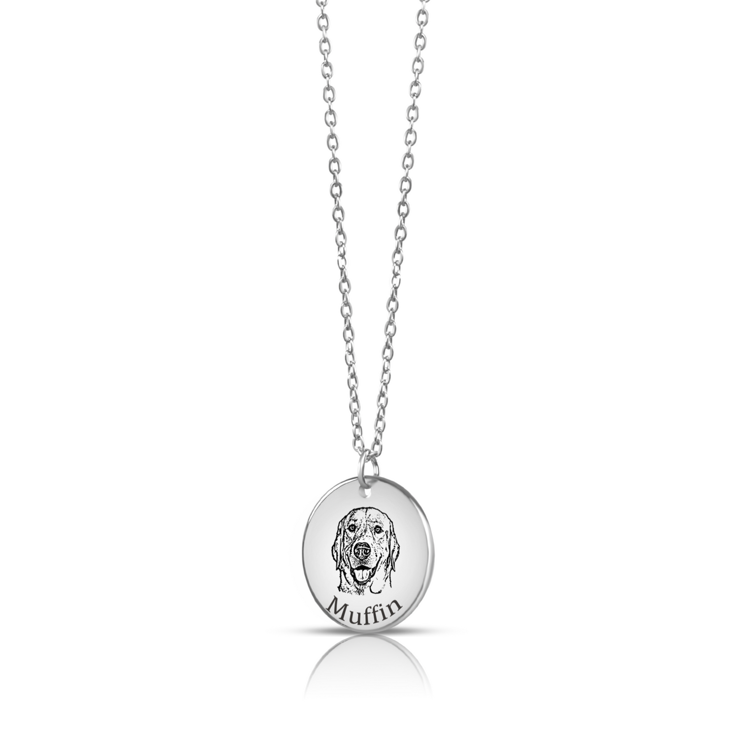 Pet Portrait Round Necklace