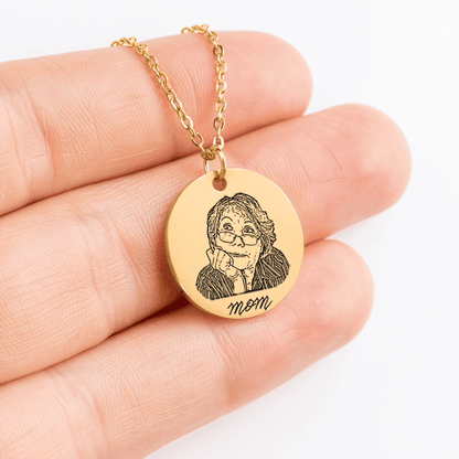 Front & Back Engraving Necklace