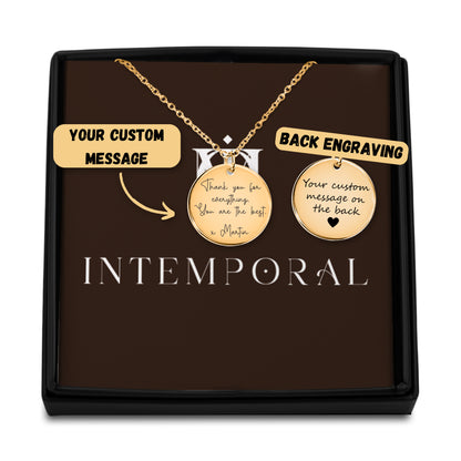 Personalized Message Necklace