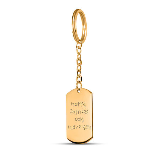 Handwritten Message Custom Tag Keychain