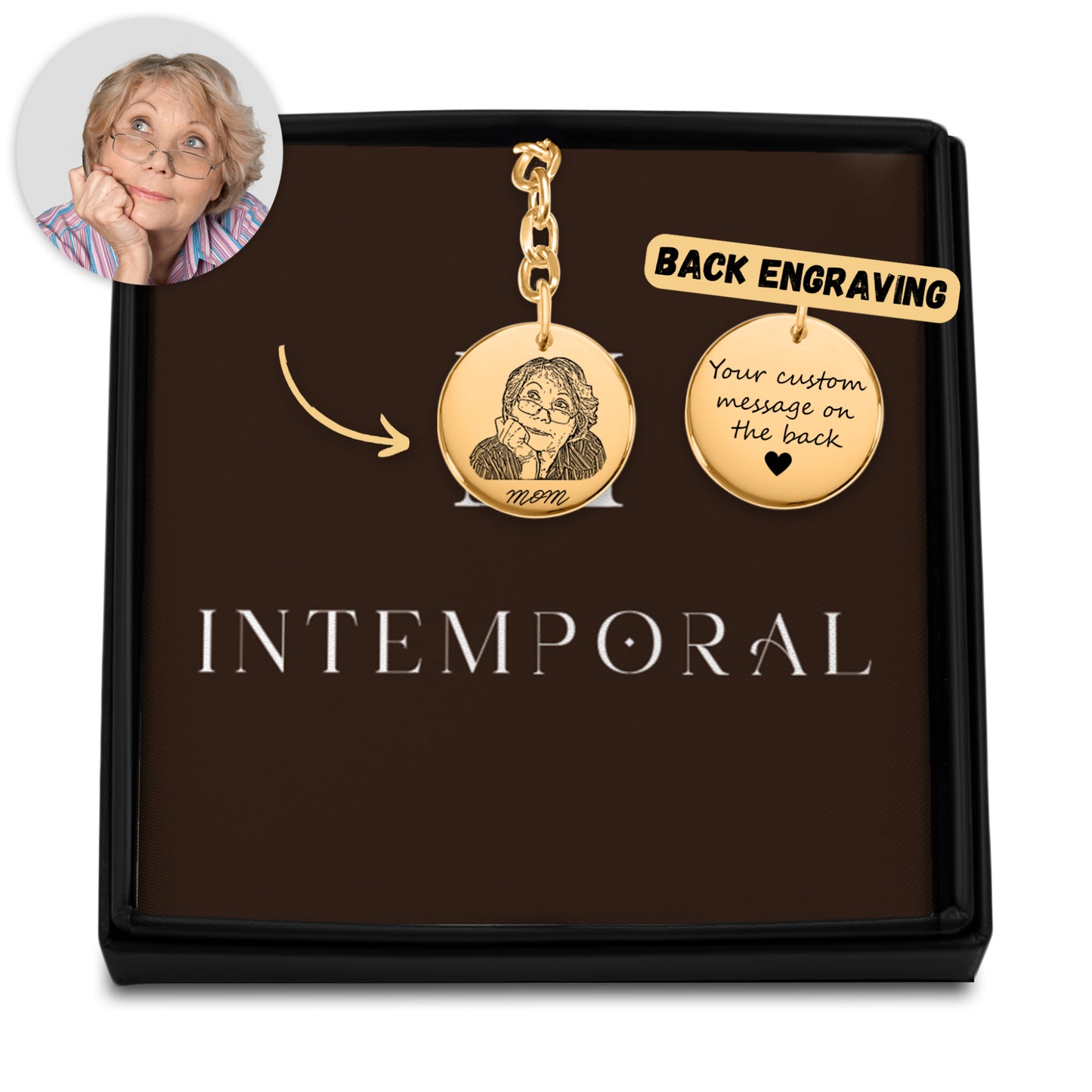 Portrait Custom Keychain