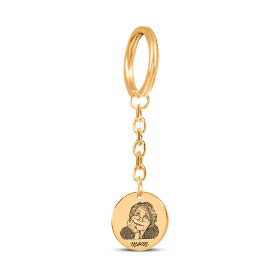 Portrait Custom Keychain