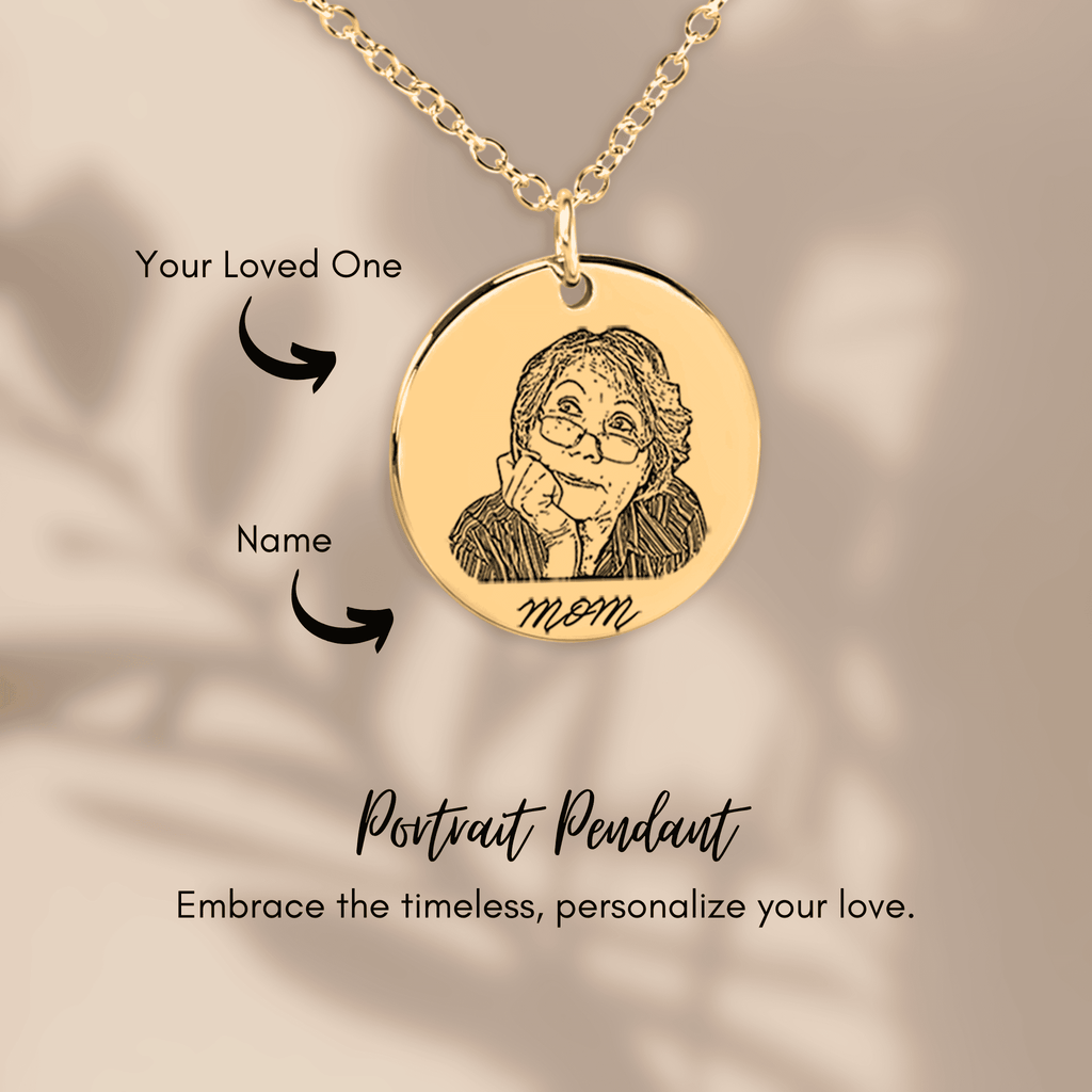 Front & Back Photo Engraving Necklace