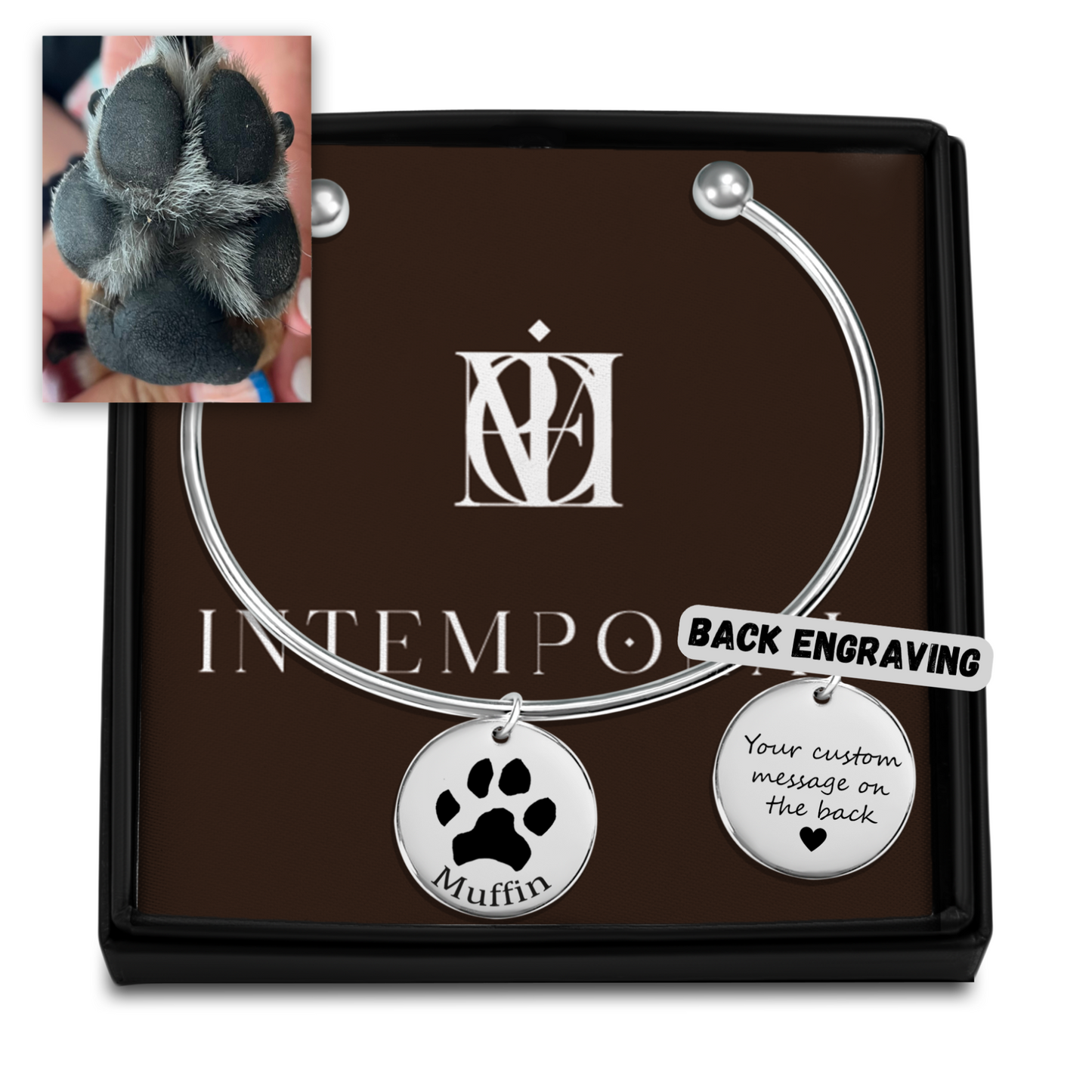 Pawprint Custom Bangle