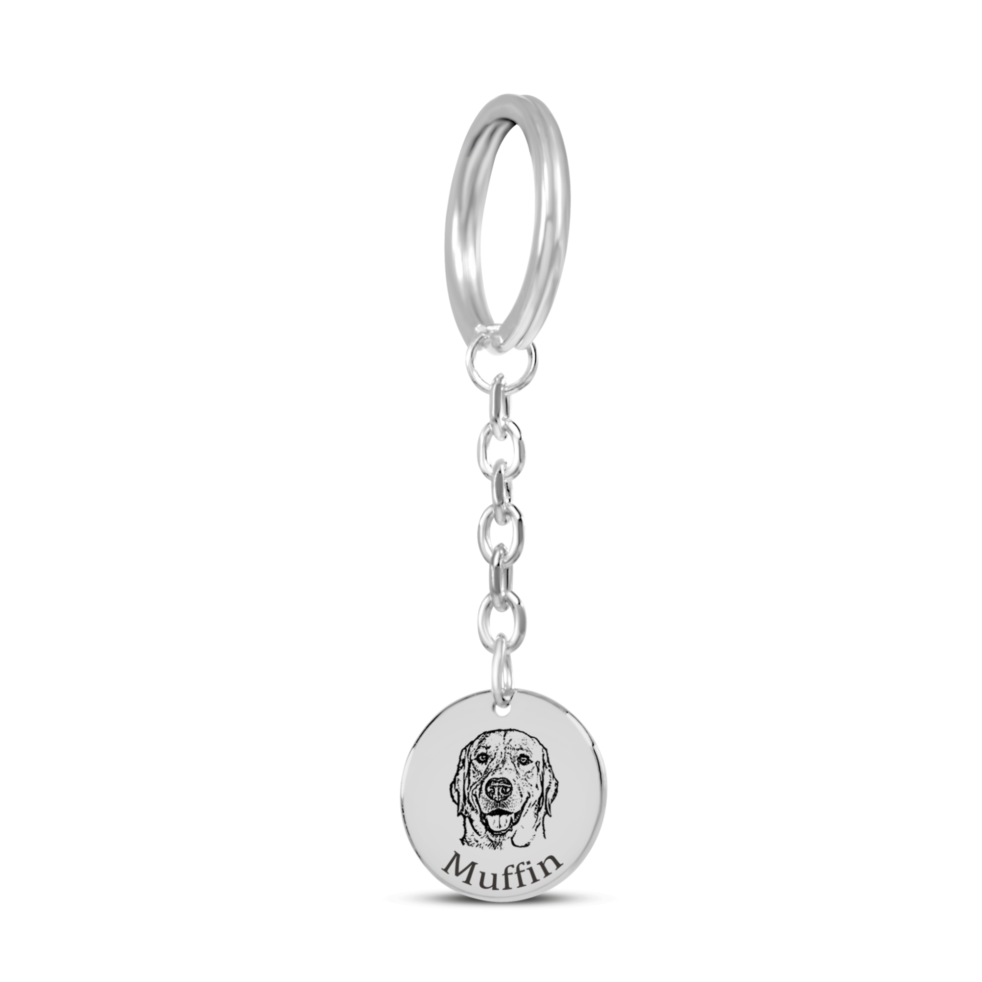 Pet Portrait Custom Keychain