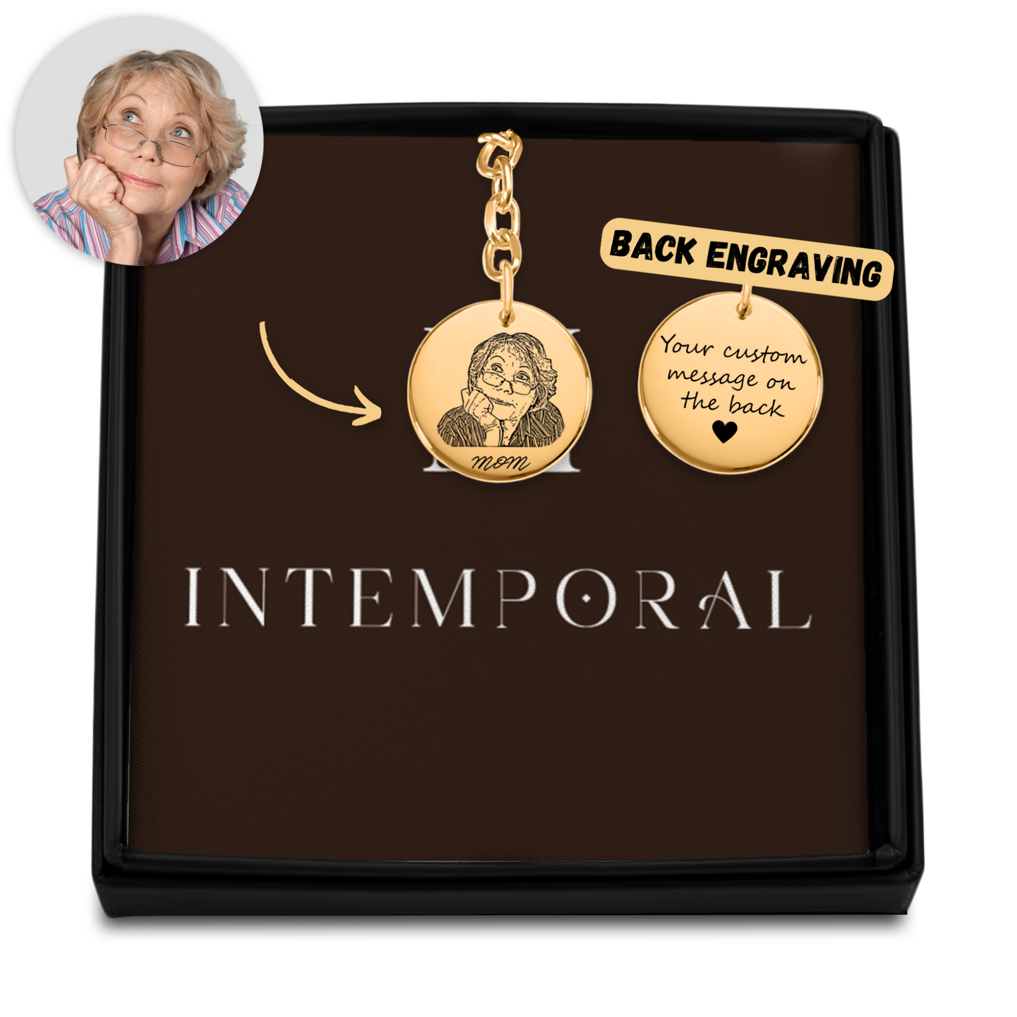 Portrait Custom Keychain