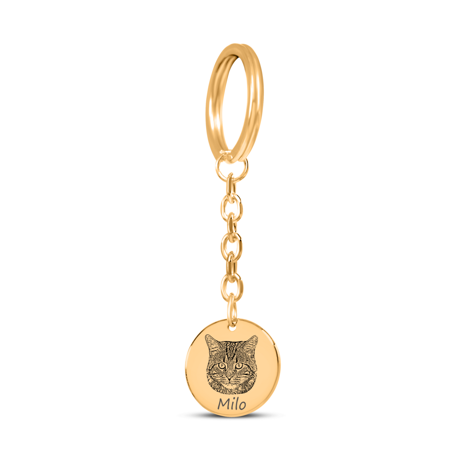 Pet Portrait Custom Keychain