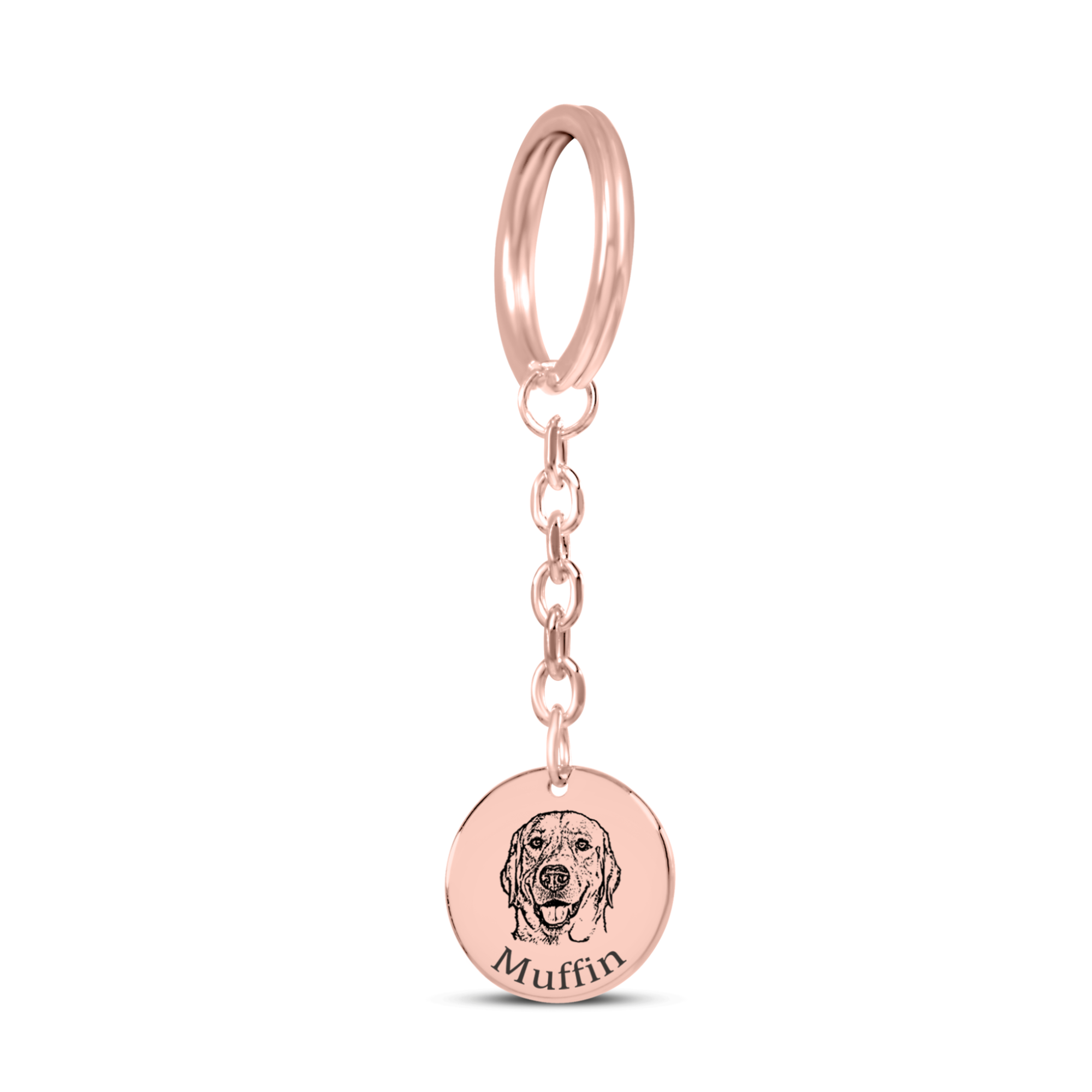 Pet Portrait Custom Keychain