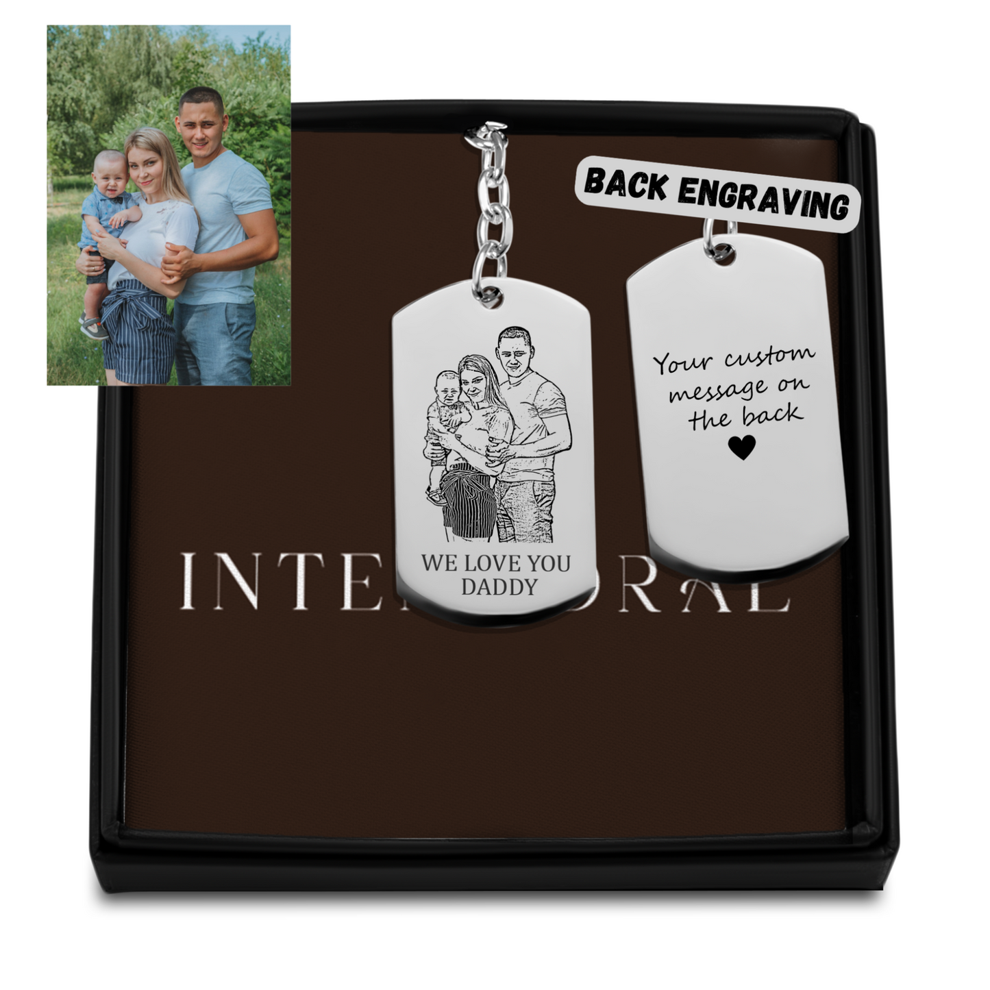 Portrait Tag Keychain