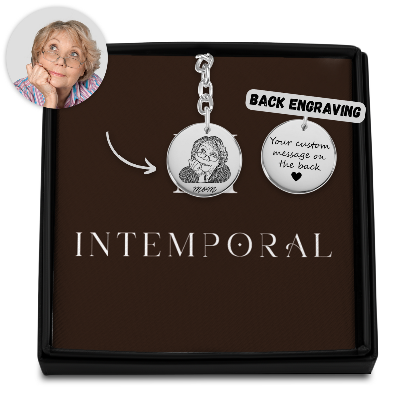 Portrait Custom Keychain